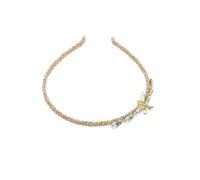 Ipetboom Bandeau hair charms hair toppers encanto bandana charm lc colson couleur décoration fiesta fashion fete party feist breloque Féminin - à en cristal arc casque blanche