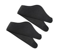 Ipetboom Bandeau Unisexe D'hiver En Polaire Double Épaisseur 2 Pièces Bandeau De Sport Couverture Complète Des Oreilles Ski Jogging Activités Extérieures Couleur Noire