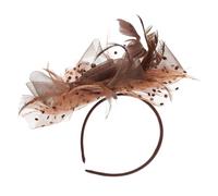 Ipetboom Bandeau Vintage Fleurs Tulle Avec Plumes Pour Mariée Accessoire Élégant Pour Coiffure De Fête Et