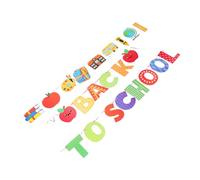 Ipetboom Bannière de Rentrée Scolaire Colorée avec Lettres et Décor Pomme Guirlande Murale Légère pour Salle de Classe Installation Facile pour Fêtes et Accueil Élèves