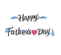 Ipetboom Bannière Décorative à Paillettes pour Fête des Pères Guirlande Happy Father’S Day Fond Photo Décoration Intérieure et Extérieure 1 Set