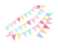 Ipetboom Bannière Triangle Multicolore Guirlande Décorative DIY pour Anniversaire et Mariage Décoration Intérieure et Extérieure Festives