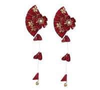 Ipetboom Barrette Japonaise Tissu et Alliage Zinc Pince Cheveux Fleurie Éventail Accessoire Cheveux Fleuris pour Femmes et Filles Décoration Élégante pour Fêtes et Mariages