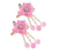 Ipetboom Barrettes Cheveux Camélia Retro Pompons Diy Coiffe Hanfu Délicate Accessoire Coiffure Femmes Jeune Fille Adolescente