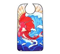 Ipetboom Bavoir Adulte Imperméable en Polyester, Tablier de Repas Double Couche, Protection des Vêtements pour Seniors, Serviette à Salive Pratique, 1 Pièce, pour Convalescence