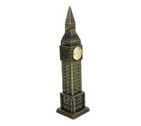 Ipetboom Big Figurine Statue Horloge Tour Londres Décoration Vintage Sculpture Miniature pour Bureau et Maison Modèle de Monument