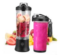 Ipetboom Blender Portable USB Mini Mixeur à Jus Transparent Rechargeable pour Voyage et Usage Personnel avec Batterie Longue Durée