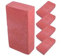Ipetboom Bloc de Construction Mousse Rouge 5 Pièces, Briques Réalistes en Mousse, Empilables et Cassables la Main, Accessoires pour Événements Cosplay et Scène