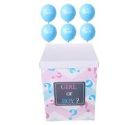 Ipetboom Boîte à Ballons Gender Reveal avec Ballons Design Unique et Robuste Facile à pour Fête Shower Garçon Fille Décoration Transparente avec Lettres pour Annonce Genre