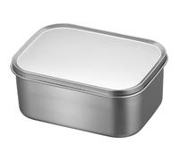 Ipetboom Boîte à Bento en Acier Inoxydable 304, 600 Ml, Boîte de Conservation Alimentaire Hermétique Couvercle Étanche, pour Pique-niques, Réfrigérateur et Rangement la Cuisine