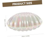 Ipetboom Boîte à Bijoux Nacré Boîte de Rangement pour Mariage et Contenant pour Dragées et Petits Décor pour Soirée Sirène Grand Format Blanc Nacré