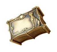 Ipetboom Boîte à Bijoux Vintage de Zinc Boîte Bracelet Décorative Égyptienne Résistante Corrosion Rangement Compact pour Bijoux et Petits Objets