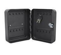 Ipetboom Boîte à Clés Murale en Fer Noir 20 Emplacements Organisateur de Sécurité Clé pour Gestion Immobilière Résistante et Pratique Bureaux et Commerces