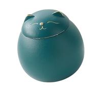 Ipetboom Boîte à Thé Céramique Maneki Neko Hermétique pour Stockage Portable Thé Céréales et Aliments Secs avec Couvercle Scellé Élégant