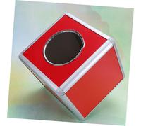 Ipetboom Boîte à Tirage Au Sort Carrée Rouge Urne pour Tombola et Collecte de Dons Conteneur Multifonction pour Événements et Fêtes Couleur Couleur