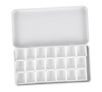 Ipetboom Boîte Aquarelle Vide avec Compartiments Étain pour Peintures à Eau Palette Portable pour Aquarelle Gouache Acrylique et Huile Étui de Rangement Léger et Pratique