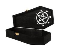 Ipetboom Boîte Cercueil Halloween Boîte Bijoux Effrayante Petite Forme Cercueil pour Bijoux et Cadeaux