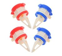 Ipetboom Boîte de Dérivation de Boissons avec Couvercle Rouge, Bec Verseur en Silicone et ABS, Facile à Nettoyer et Démontable, Lot de 4 pour Boîtes à Boissons et Paquet en Papier