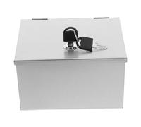 Ipetboom Boîte de Prise Extérieure Étanche en Acier Inoxydable Petite Taille Verrou Sécurisé Protection la Pluie Boîtier de Prise Résistante aux Intempéries pour Installations