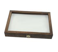 Ipetboom Boîte de Rangement Bois Massif pour Spécimens Insectes Cadre avec Mat Anti-humidité Boîte de Collection Compacte et Résistante pour Bijoux et Objets Précieux
