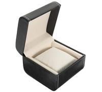 Ipetboom Boîte de Rangement en Cuir PU Noire pour Montre et Bijoux Oreiller Ajustable Compatible Montres Homme et Femme Coffret Élégant pour Sécurité et Présentation Présent
