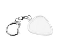 Ipetboom Boîte de Rangement en Plastique Porte-clés en Métal Forme Cœur, Accessoire Décoratif et Pratique pour Médiators de Guitare pour Musiciens en Déplacement