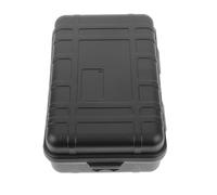 Ipetboom Boîte de Rangement Extérieure Étanche et Antichoc en Plastique Noir Boîte de Survie Compacte pour Camping et Activités Plein Air Conteneur Scellé Résistant pour Outils et Petits