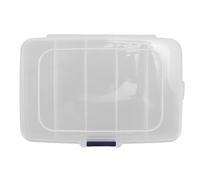 Ipetboom Boîte de Rangement pour Lames de Scie 5 Compartiments Plastique Transparent Format Rectangulaire Organiseur Portable pour Atelier et Bricolage