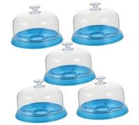 Ipetboom Boîte de Rangement pour Pièces de Montre 5 Pcs, Housse Anti-poussière en Plastique Bleu, Outil D'horloger, Couverture de Mouvement pour Réparation de Montre, Usage Professionnel