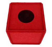 Ipetboom Boîte de Tombola en Feutre 22 Cm sans Inscription, Urne de Vote pour Réunion, Boîte à Billets de Tombola Rouge pour Fête et Jeu de Tirage au Sort