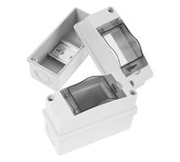 Ipetboom Boîte Électrique Étanche Ip65 2 Voies Fenêtre Transparente Coffret de Distribution Plastique Robuste pour Extérieur Disjoncteur 2 Pièces Usage Industriel et Résidentiel