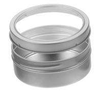 Ipetboom Boîte Magnétique Ronde Argentée pour Épices Rangement Compact avec Aimant Puissant pour Réfrigérateur pour Cuisine Camping et Organisation Maison
