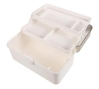 Ipetboom Boîte Portable Multi-couches avec Poignée Organisateur Capacité Étendue pour Maison École et Voyage Sécurisée avec Fermeture Rotative Anti-ouverture