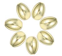 Ipetboom Boîtes Œufs de Pâques Dorés 12 Unités en Plastique 8X5,3 CM pour Bricolage et Chasse aux Œufs Lors des Célébrations Familiales