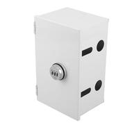 Ipetboom Boîtier Antivol en Acier Inoxydable 2 Emplacements avec Serrure à Combinaison, Boîte de Prise Verrouillable pour Protection Prise Extérieure, Montage Mural Sécurisé, Boîte