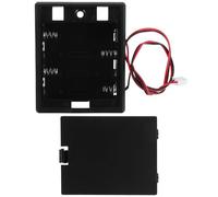 Ipetboom Boîtier de Batterie pour Coffre-Fort Étui de Remplacement pour Piles AA Installation Facile Design Robuste et Élégant Boîte de Rangement Piles Noir