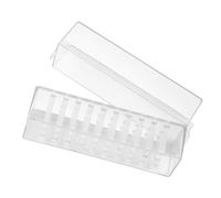 Ipetboom Boîtier de Rangement Transparent pour Bits de Forage à Ongles Emplacements Support Pratique pour Accessoire pour Nail Art