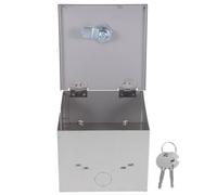 Ipetboom Boîtier Électrique Extérieur Étanche en Acier Inoxydable 86 Type avec Serrure Antivol à Clé Croisée pour Installation en Saillie ou Encastrée Protection Sécurisée pour Espaces