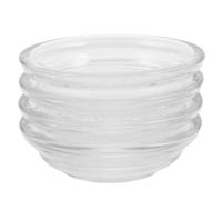 Ipetboom Bol à Râper Ail et Gingembre Manuel en Verre 60ml 4pcs, Plat à Trempette Multifonction Cuisine et Pique-niques en Plein Air