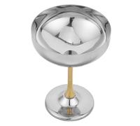Ipetboom Bol Acier Inoxydable pour Desserts et Cocktails Coupe Pied Facile à Nettoyer pour Glaces Snacks et Salades Adaptée Aux Bars et Restaurants