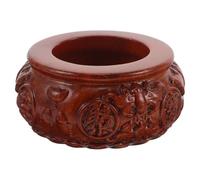 Ipetboom Bol Amulette Feng Shui en Bois Sculpté à la Main Bol D’Abondance Feng Shui pour Décoration Salon