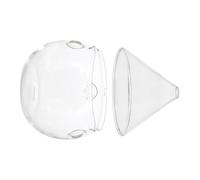 Ipetboom Bol en Verre avec Compartiment à Glace Sèche 370 Ml pour Desserts Personnels et Légumes, Conserve les Aliments Frais, Présent D'anniversaire Remise de Diplôme