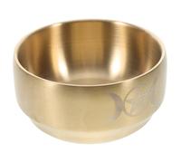 Ipetboom Bol Laiton pour Rituel Tibétain Brûleur Porte Bougie et Coupe Décorative pour Cérémonies Traditionnelles et Décoration Intérieure