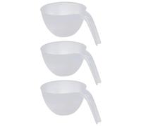 Ipetboom Bols À Mélanger 3 Pièces Empilables En PP Pour Usage Domestique Et Restaurants Avec Poignée Pour Recettes Et Pâtisserie