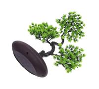 Ipetboom Bonsaï Artificiel Réaliste Plastique Arbre de Simulation Pin Décoratif sans Entretien pour Bureau et Intérieur Plante Verte Faux Bonsaï et Élégante