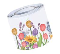 Ipetboom Bordure Décorative Tulipes pour Tableau Affichage Bordure Fleurs Colorée pour Salle de Classe Décoration Printemps pour Tableau et Projets DIY