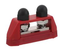 Ipetboom Bornier de Distribution D’alimentation M10 à Double Goujon avec Couvercle, Bloc de Masse Automobile Étanche, Barre Omnibus pour Batteries de Voitures, Bateaux et Véhicules