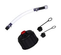 Ipetboom Bouchon de Réservoir D’Essence de Course avec Tuyau de Remplissage Noir Kit de 3 Pièces Étanchéité Optimale pour Ravitaillement sans Fuite en Compétition
