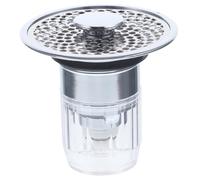 Ipetboom Bouchon Lavabo Laiton Pressable avec Crépine Anti-bouchage Filtre Drain Salle de Bain Facile à Nettoyer Système Étanche Multicouche