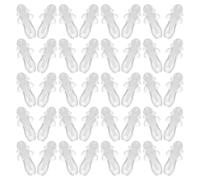 Ipetboom Bouchons D’oreilles en Silicone Transparent, 50 Paires Réutilisables Antibruit et Étanches, Confort pour Dormir, Concerts et Travail, Protection Auditive Industrielle